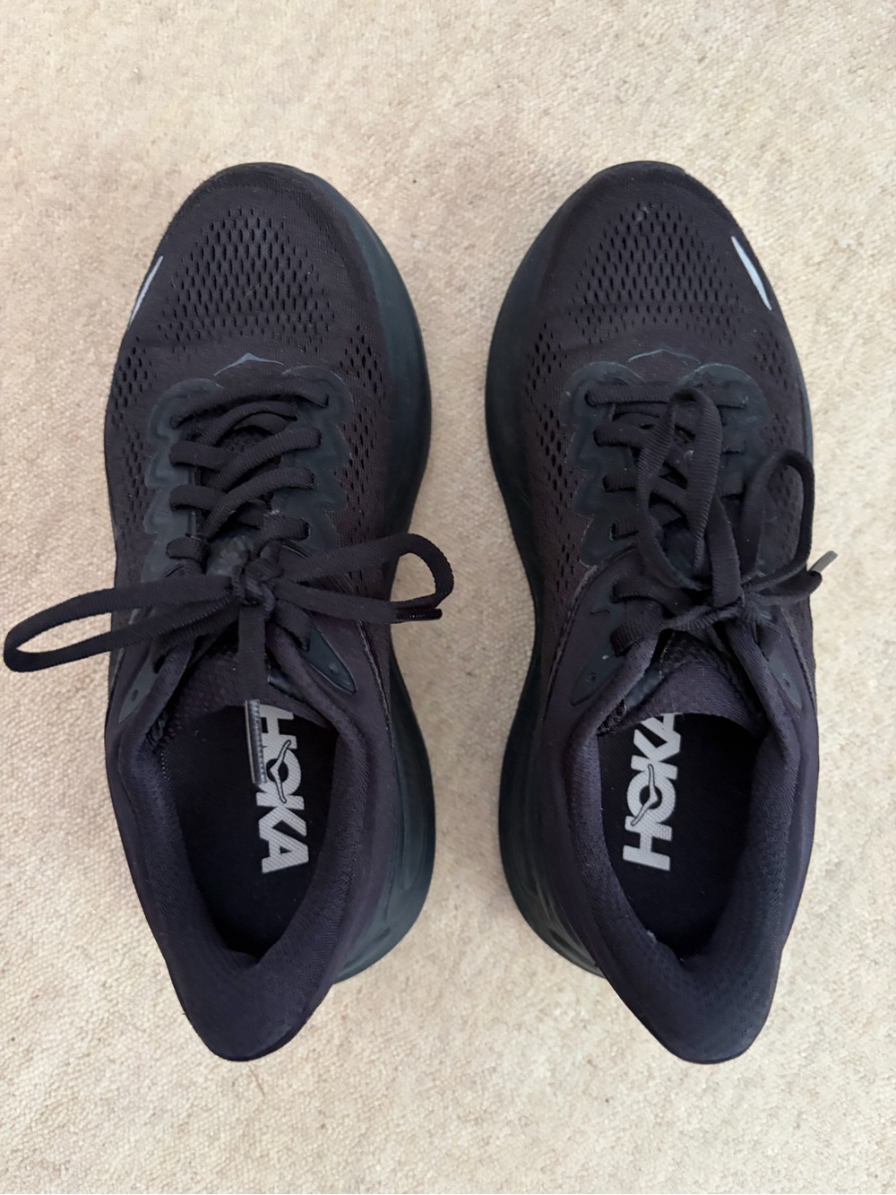 Hoka Women’s Black Athletic Running Shoes Size 7